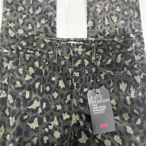 Levi’s Premium High Rise Straight Cropped